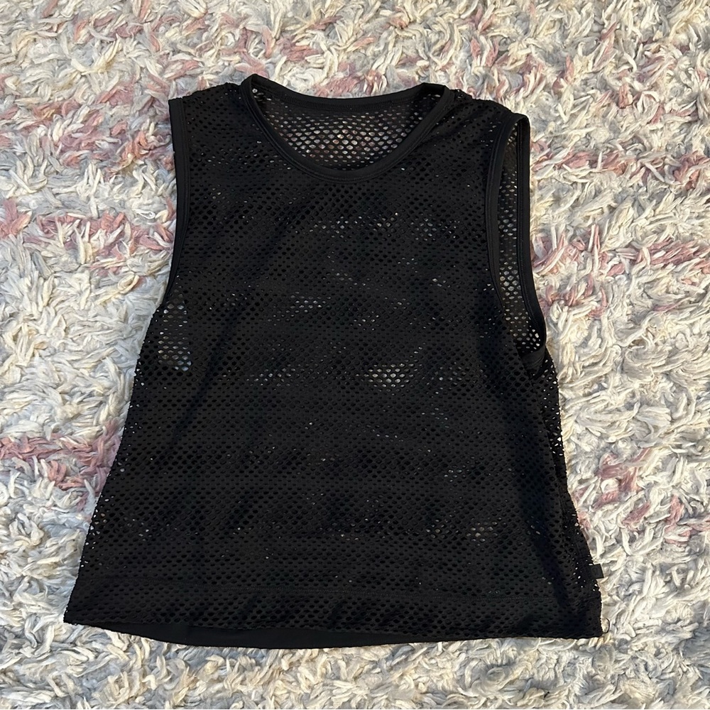 lululemon athletica Black Mesh Tank Top